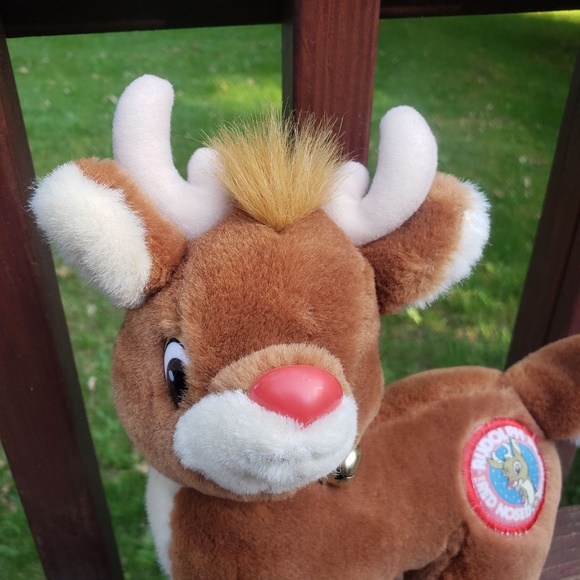 Vintage APPLAUSE Rudolph The Red Nosed Reindeer - 13" TALL - Picture 2 of 12